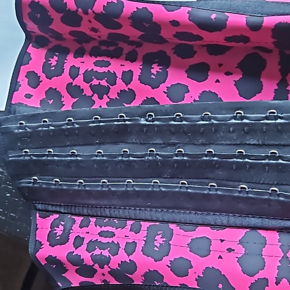 NEW NWT Ann Michell Size XS 32 Sport Girdle Corset Waist Trainer  Fuschia/ Black - Picture 3 of 17